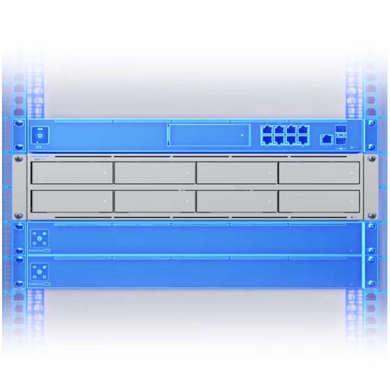 NAS (Network-Attached Storage) Installation in rack